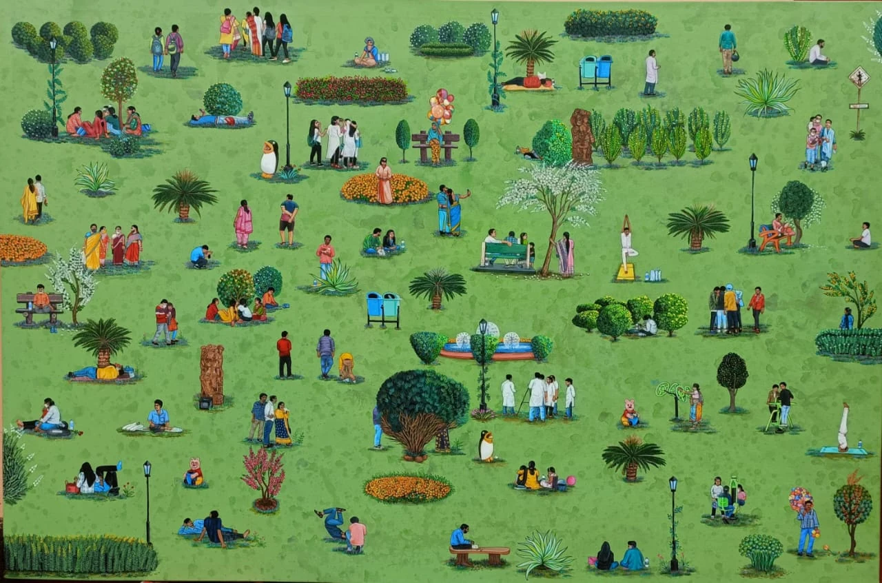 Green park community painting